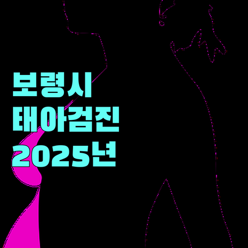 보령시 2025년 태아 검진비 지원: 대상, 검사 항목, 신청 방법
