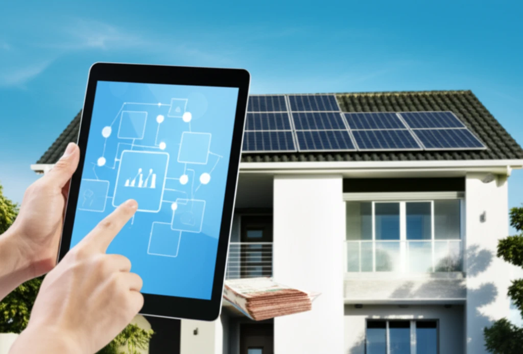 태양광 패널 설치 절차 및 지원 자격 검토 이미지