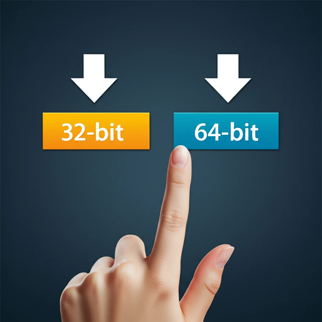 7-Zip 32비트 64비트 버전 선택 화면 이미지