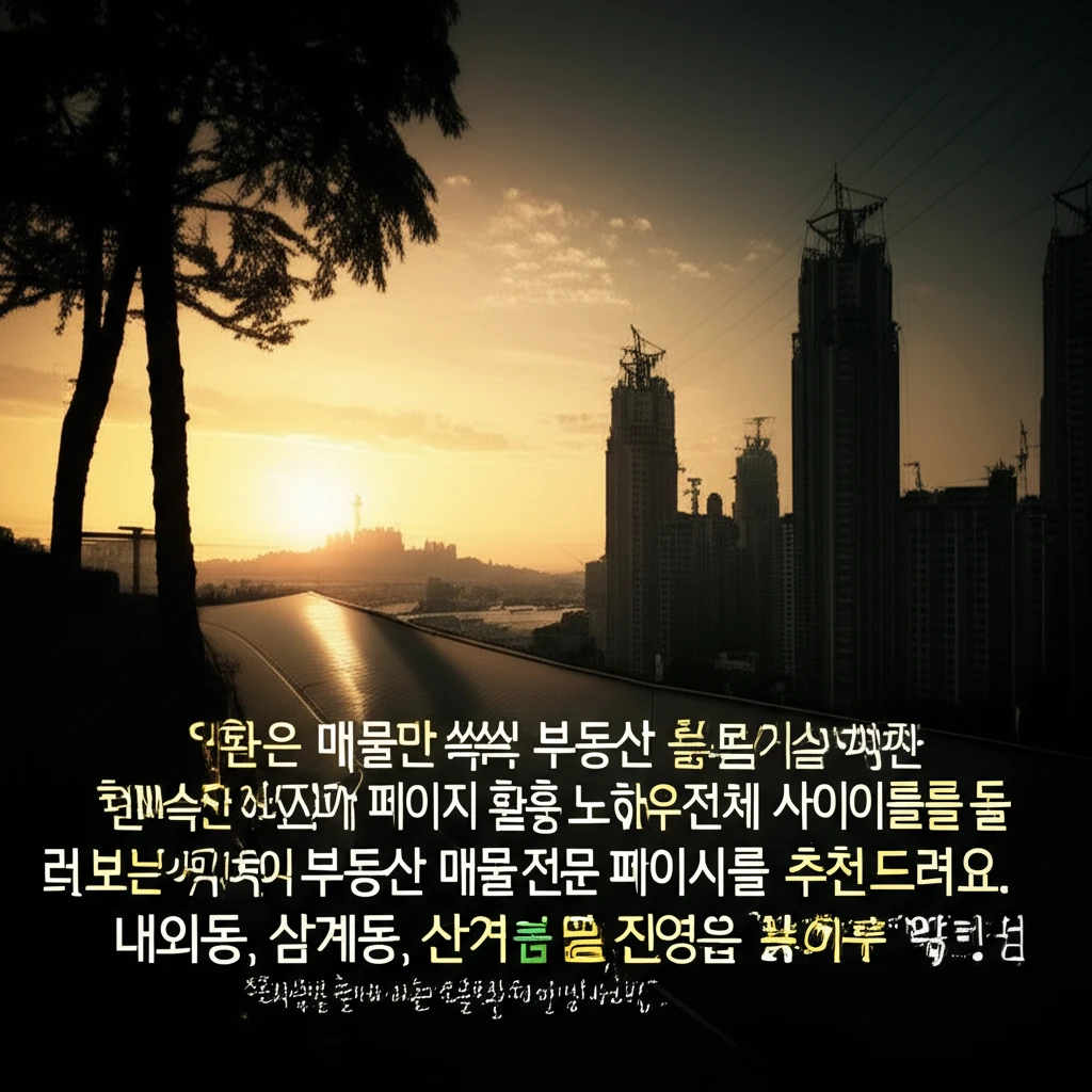 김해교차로 부동산 매물 검색 화면