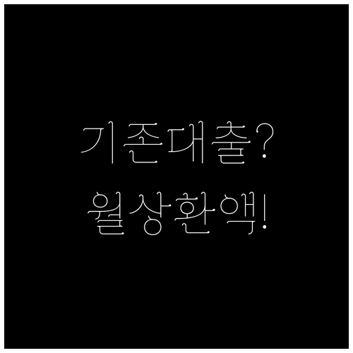 디딤돌대출 신청 전 기존 대출과 월 상환액 확인